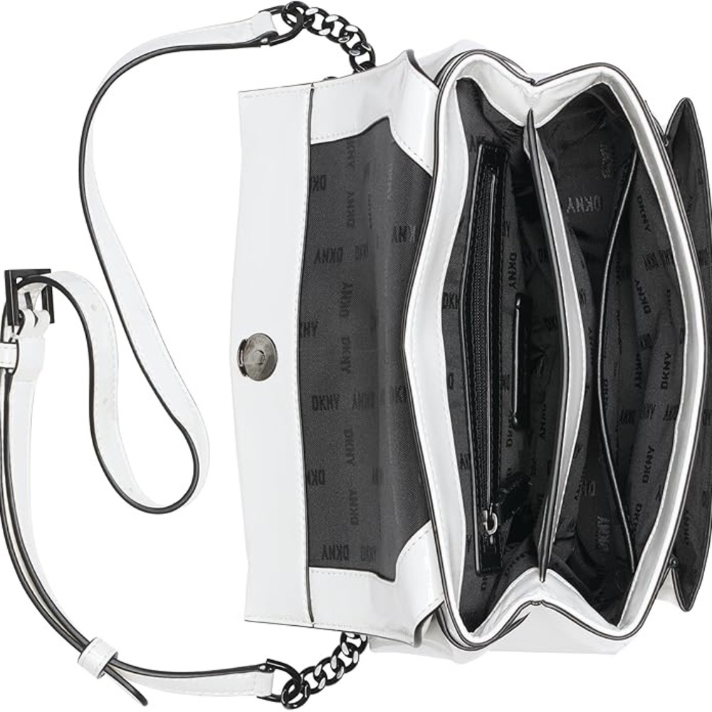 White DKNY bag with black strap EVIE FLAP SHOULDER
R41 EDC63 - Picture 5 of 8